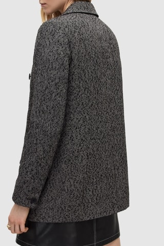 Blazer en laine - Noir chiné