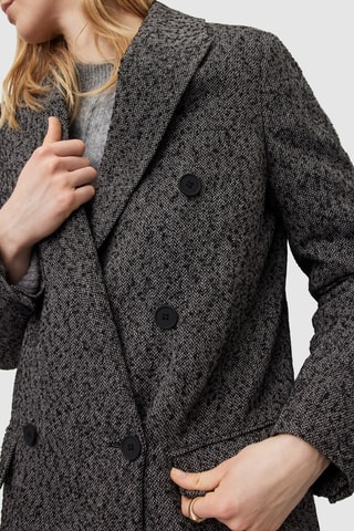Blazer en laine - Noir chiné