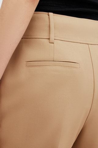Calças bootcut em lã - Camel