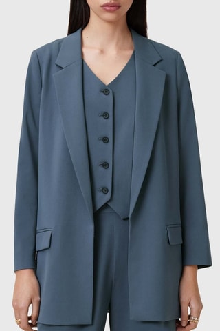 Blazer - Azul-cinza
