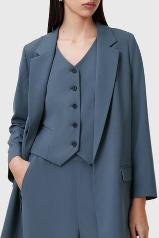 Blazer - Azul-cinza