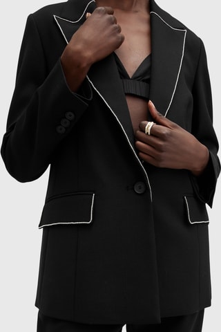 Blazer regular - Preto