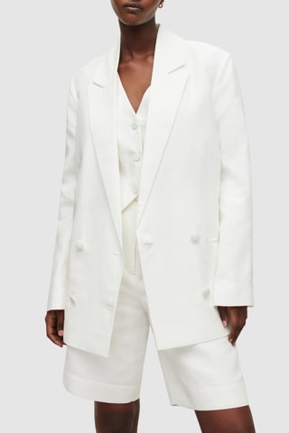 Blazer em linho - Branco