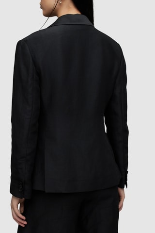 Blazer em linho - Preto