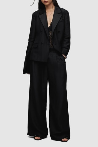 Blazer em linho - Preto