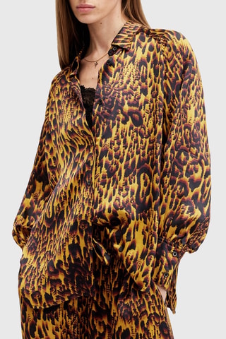 Camisa regular - Amarelo