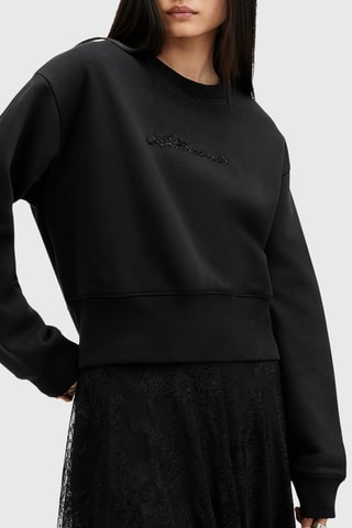 Sweat relaxed em algodão biológico - Preto