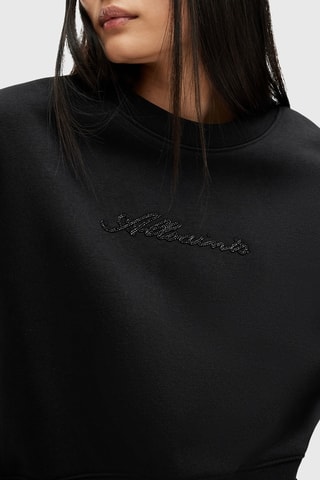 Sweat relaxed em algodão biológico - Preto