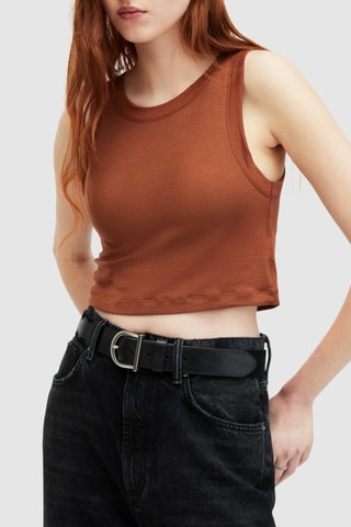 Crop top - Castanho