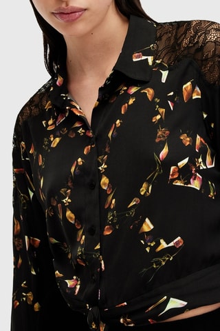 Camisa regular Natalia - Preto