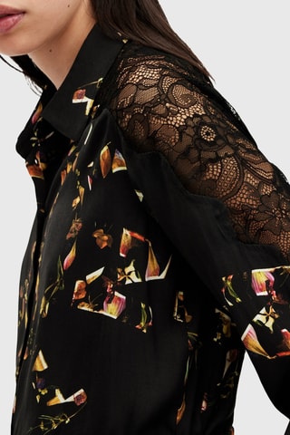Camisa regular Natalia - Preto