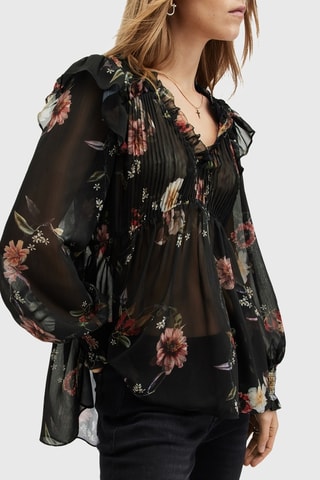 Blusa regular - Preto