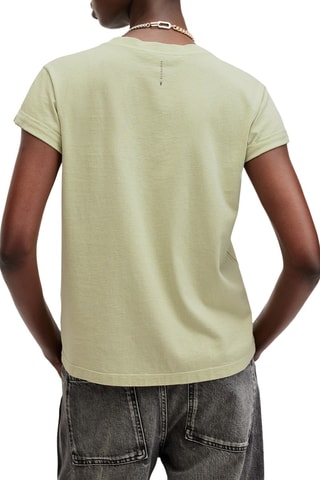 T-shirt regular em algodão biológico - Verde-claro