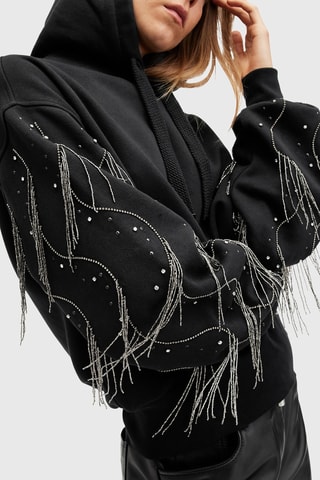 Sweat oversize em algodão biológico - Preto