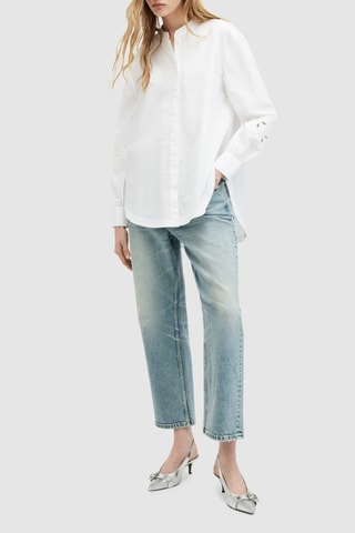 Camisa relaxed em algodão biológico - Branco