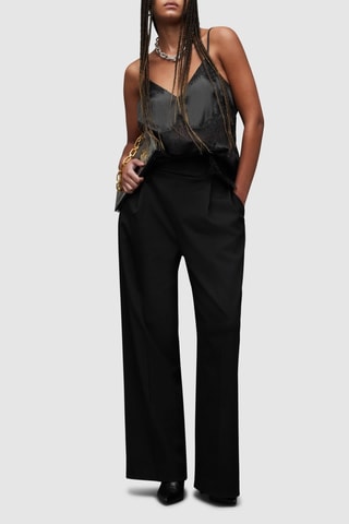Camisola interior em seda - Preto