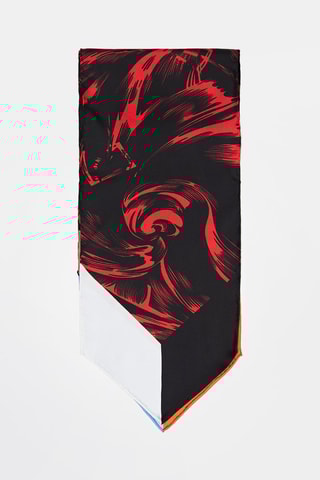 Foulard en soie Noir et rouge