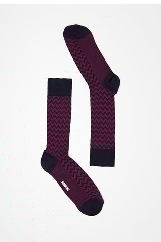 Chaussettes Bordeaux et bleu marine
