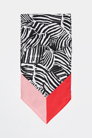 Foulard en soie Noir et blanc