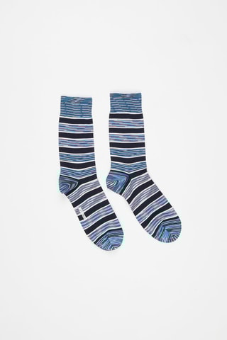 Chaussettes Bleu nuit et blanc