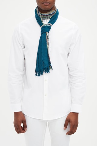 Echarpe Bleu canard