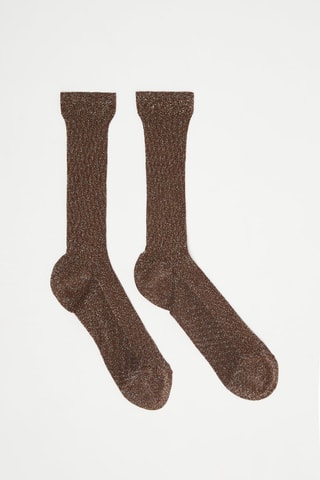 Chaussettes Marron et doré