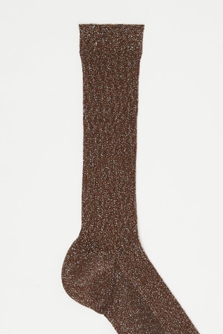 Chaussettes Marron et doré