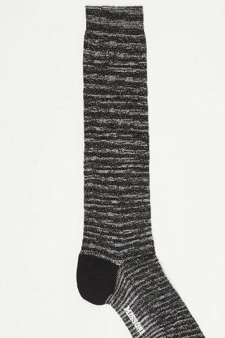 Chaussettes hautes Noir chiné