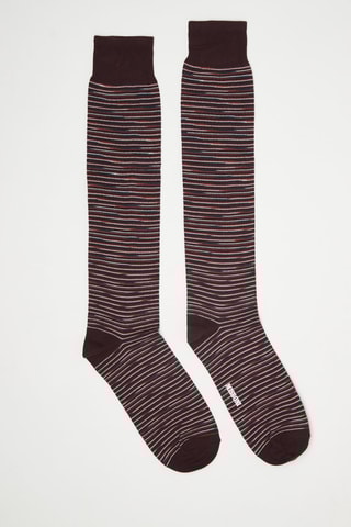 Chaussettes hautes Marron foncé