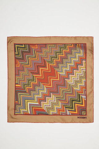 Pochette en soie Marron clair