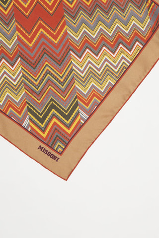 Pochette en soie Marron clair