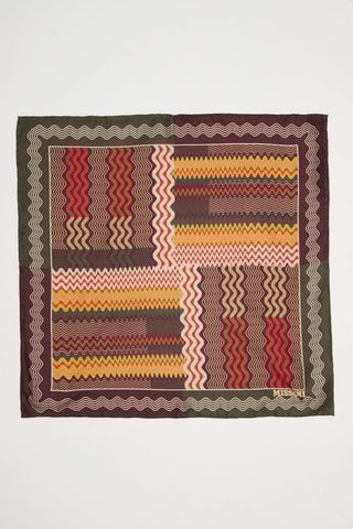 Pochette en soie Kaki