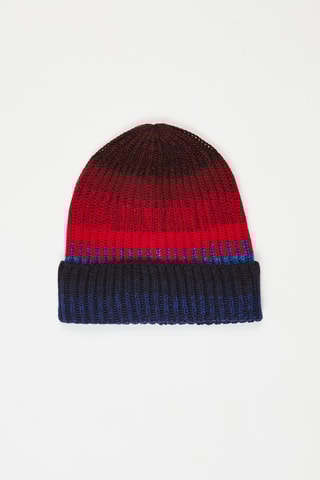 Bonnet en laine Rouge et bleu