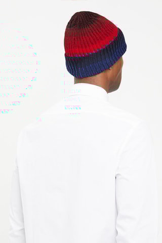 Bonnet en laine Rouge et bleu