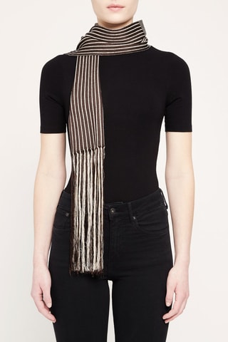 Echarpe Marron chiné et beige chiné