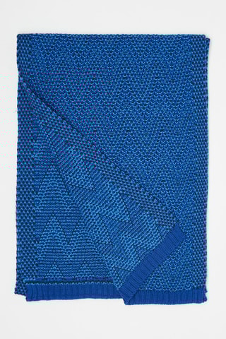 Echarpe en laine Bleu