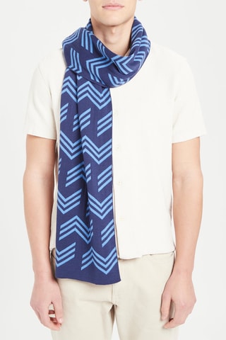 Echarpe en laine 
Bleu