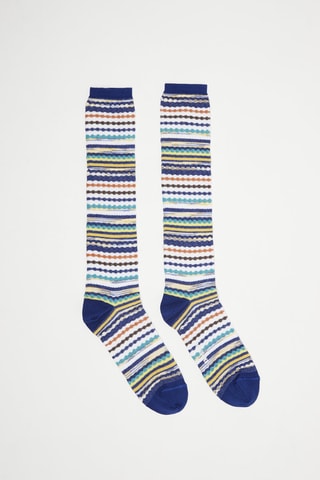 Chaussettes hautes Ecru