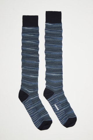 Chaussettes hautes Bleu