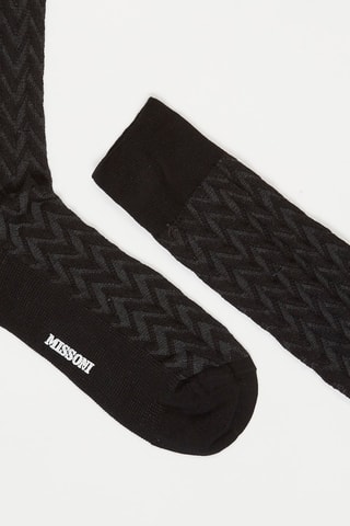 Chaussettes hautes Noir et gris