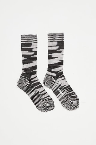 Chaussettes Gris chiné et noir chiné
