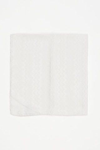 Foulard en soie Blanc