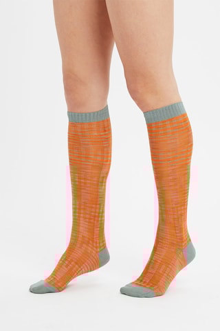 Chaussettes Orange et gris