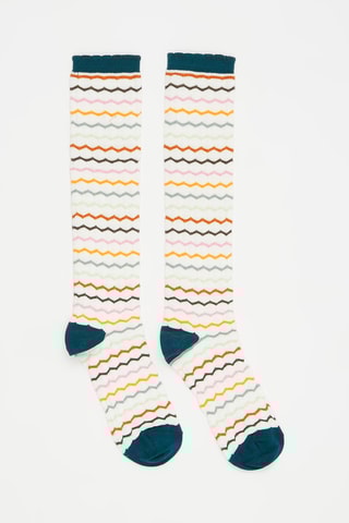 Chaussettes Blanc et orange
