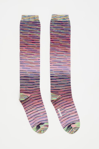 Chaussettes en laine Mauve et violet
