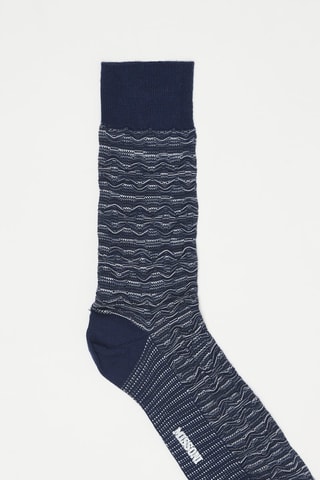 Chaussettes Bleu marine et blanc