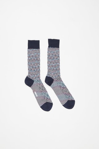 Chaussettes Bleu marine et blanc