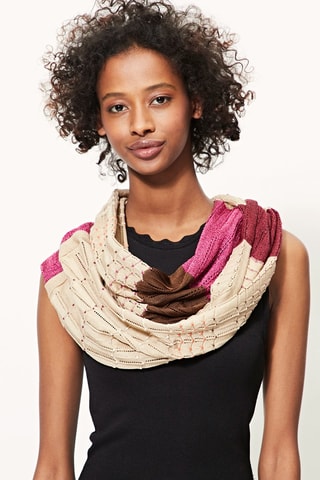 Echarpe Camel et marron