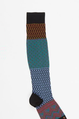 Chaussettes hautes Noir et vert
