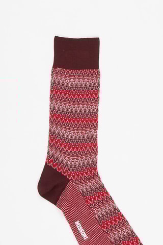 Chaussettes Bordeaux et rouge